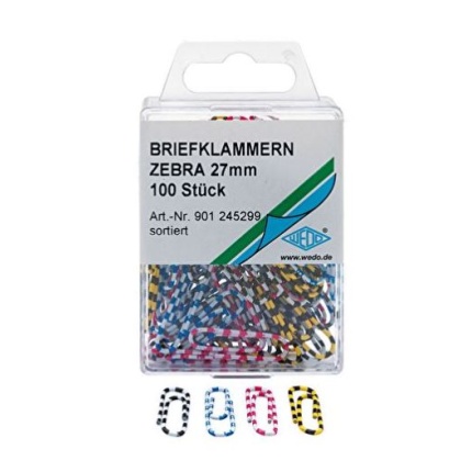 PAPIR CLIPS WEDO 27mm STRIBER - 100 STK