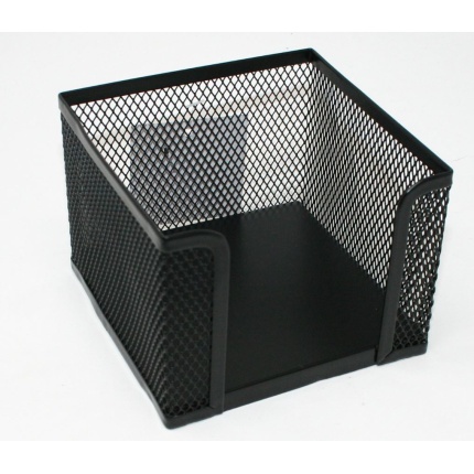 PAPIRHOLDER I METAL TRÅD SORT 10X10 CM