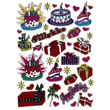 STICKERS LAGKAGER - TILLYKKE