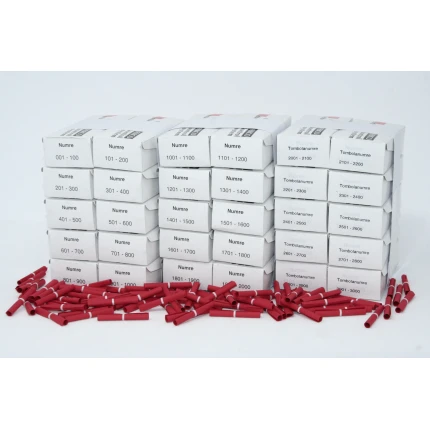 Tombolanumre 1-3000 - RØD