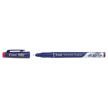PILOT FRIXION FINELINER - RØD