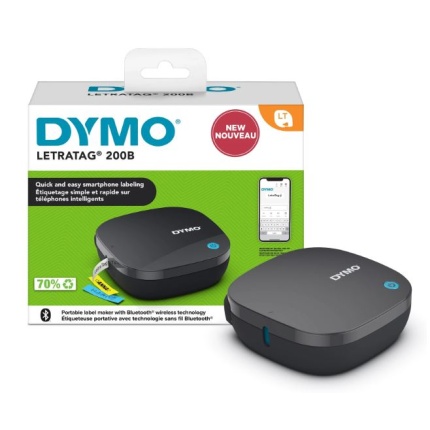 DYMO LETRATAG 200B - TRÅDLØS VIA BLUETOOTH, 1 RL.TAPE