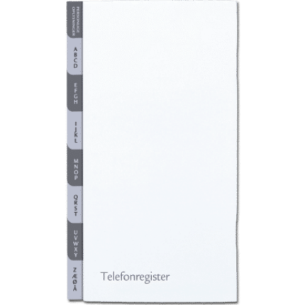 Telefonregister - Grå faner
