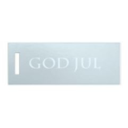 HÆNGEMÆRKER GOD JUL" SØLV" 250 stk.