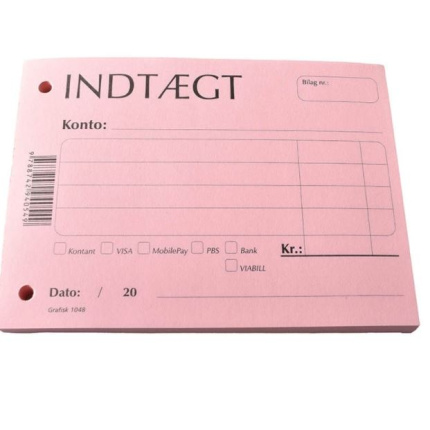 INDTÆGTS BILAG 1048 145X105MM CA.100 BLADE