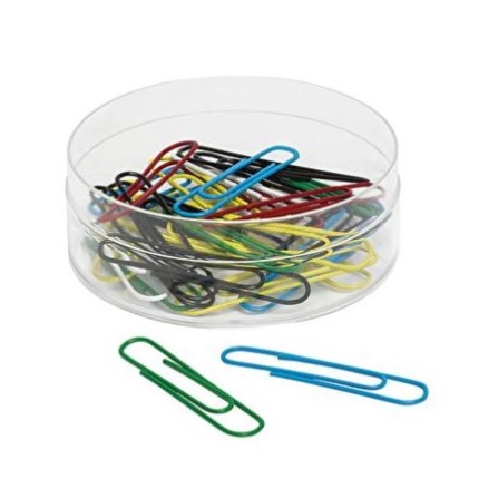 PAPIR CLIPS WEDO 50mm 30 STK - ASS FARVER (SKAFFEVARE)